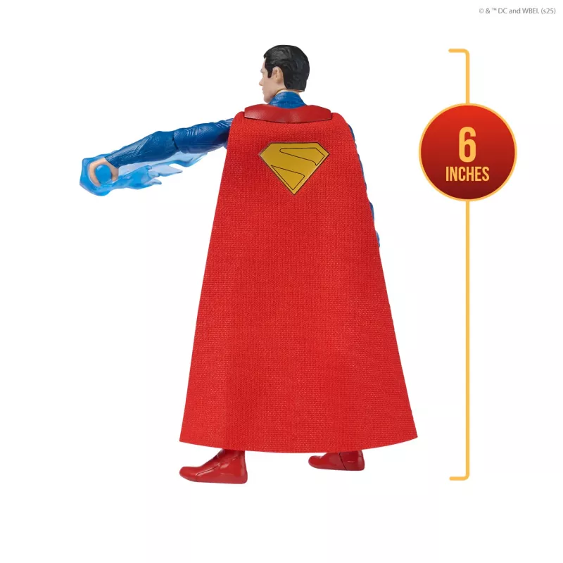 DC Comics, SUPERMAN Figura de ação Epic Strike, 15 cm de altura, estilo autêntico do filme, inclui 2 acessórios, brinquedo para rapazes e raparigas a partir dos 4 anos