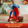 DC Comics, SUPERMAN Figura de ação Epic Strike, 15 cm de altura, estilo autêntico do filme, inclui 2 acessórios, brinquedo para rapazes e raparigas a partir dos 4 anos