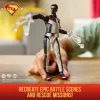 DC Comics, SUPERMAN, Mr. Terrific, Figura de ação Epic Strike, 15 cm de altura, design autêntico do filme, inclui 2 acessórios, brinquedo para rapazes e raparigas a partir dos 4 anos