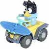 Moose Toys Bluey S9 Conjunto de figura e veículo Quad de praia com Bandit
