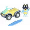 Moose Toys Bluey S9 Conjunto de figura e veículo Quad de praia com Bandit