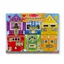 Melissa & Doug MDT MSK Latches Board Display GML, 3 ano(s), Madeira, Multicolor
