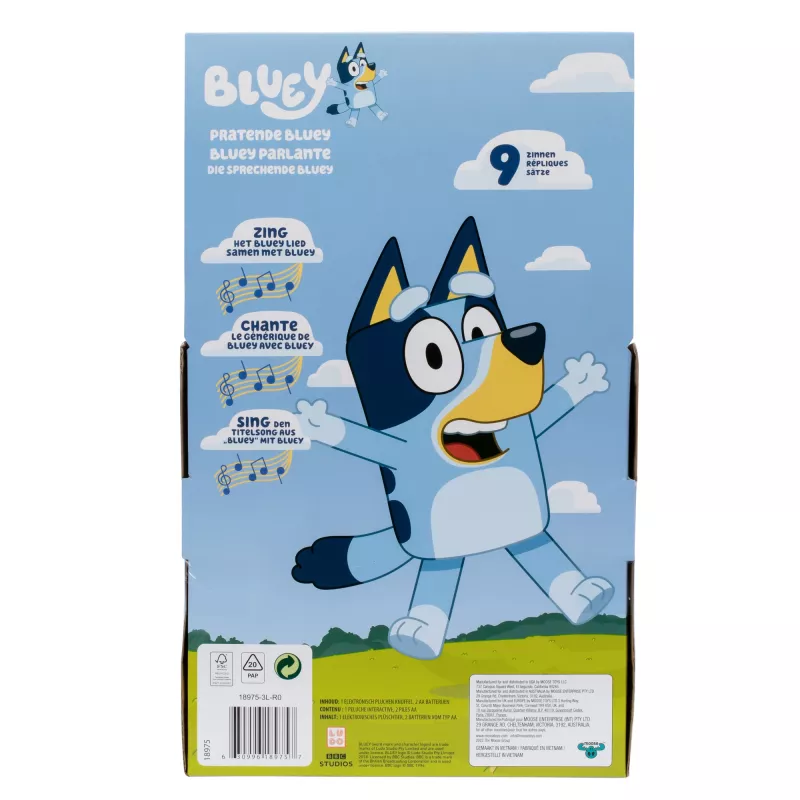 Moose Toys Pratende BLUEY, Personagem de Desenhos Animados, 3 ano(s), Com Som, AA, Pilhas Incluídas