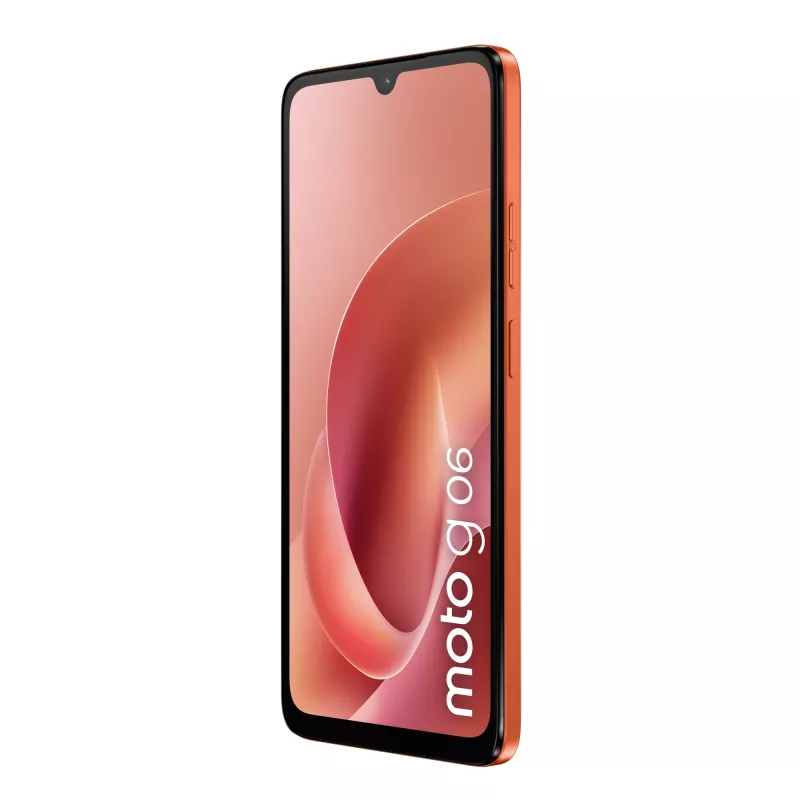 Motorola moto g06 XT2535-14 smartphone, 6,88 polegadas (17,48 cm), MediaTek Helio G81-Extreme, 4 GB RAM, 256 GB, 50 MP, Android, laranja Arabesque