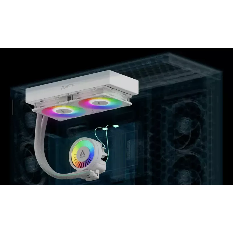 ARCTIC Liquid Freezer III Pro 280 A-RGB (branco) dissipador de CPU all-in-one multifuncional com A-RGB