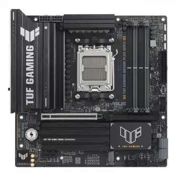 Placa-mãe ASUS TUF GAMING B850M-PLUS WIFI7 micro ATX, AMD B850, Socket AM5, DDR5, 4 DIMM, 256GB, Wi‑Fi 7, 2,5Gb LAN
