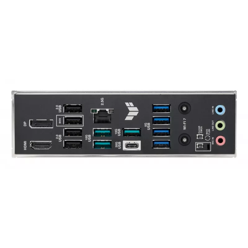 Placa-mãe ASUS TUF GAMING B850M-PLUS WIFI7 micro ATX, AMD B850, Socket AM5, DDR5, 4 DIMM, 256GB, Wi‑Fi 7, 2,5Gb LAN