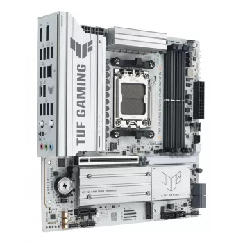 Placa-mãe ASUS TUF GAMING B850M-PLUS WIFI7 W, AMD B850, Socket AM5, micro ATX, DDR5, 4×DIMM, até 256 GB, Wi‑Fi 7, 2,5Gb Ethernet