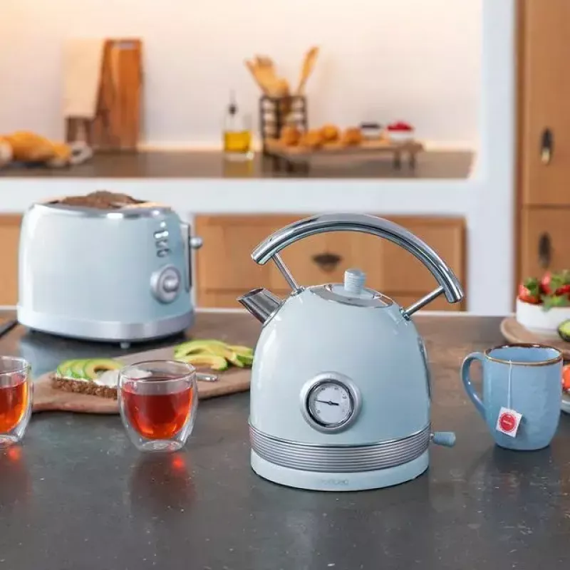 Chaleira elétrica Cecotec 1,8 L 2200 W azul-claro