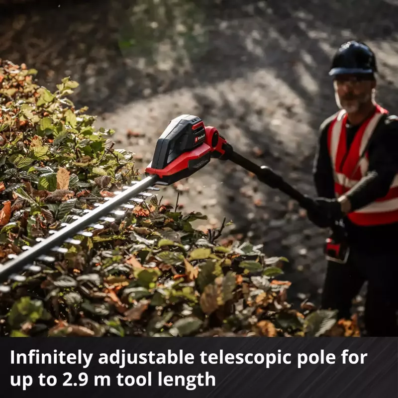 Tesoura de sebe telescópica a bateria EINHELL GP-HH 18/50 Li T BL-Solo — 18 V, lâmina de corte 50 cm, alcance telescópico