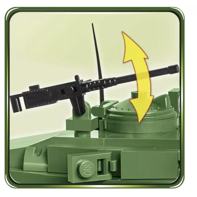 Blocos de construção tanque Cobi M24 Chaffee modelo à escala 1:35, Cobi-2543