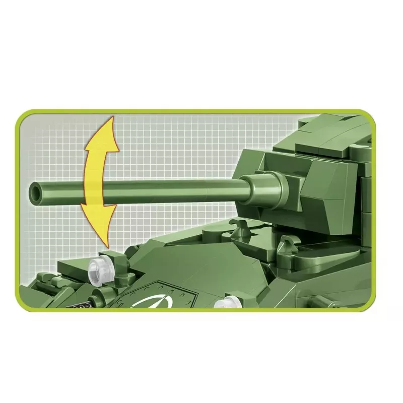 Blocos de construção tanque Cobi M24 Chaffee modelo à escala 1:35, Cobi-2543