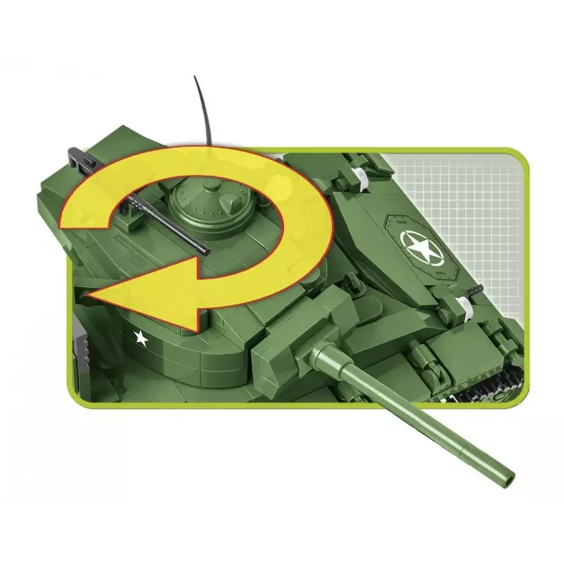 Blocos de construção tanque Cobi M24 Chaffee modelo à escala 1:35, Cobi-2543
