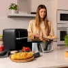 Fritadeira de ar quente Cecotec Cecofry Dual 9000 9 L 2850 W preto aço inoxidável