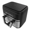 Fritadeira de ar quente Cecotec Cecofry Dual 9000 9 L 2850 W preto aço inoxidável