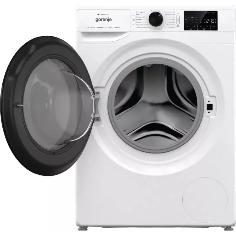 Máquina de lavar roupa Gorenje WPNEI14A2TS de carregamento frontal 10 kg 1400 rpm preta, branca