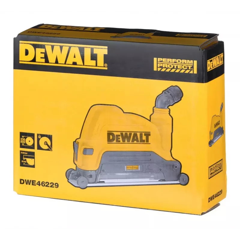 DeWALT DWE46229-XJ proteção para rebarbadoras de 230 mm, extração de pó AirLock