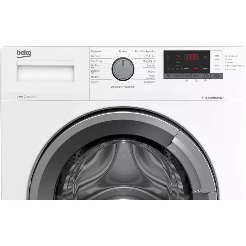 Máquina de lavar roupa Beko WMO822A de carregamento frontal 8 kg 1400 rpm branca