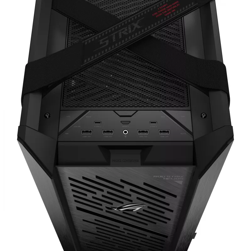 ASUS ROG Strix Helios II GX601S caixa de PC, Midi Tower, E-ATX, vidro temperado, Aura Sync RGB, 4 ventoinhas de 140 mm, USB-C, preta