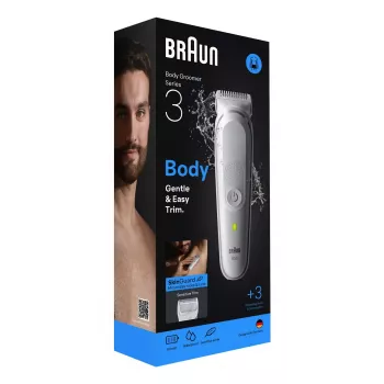 Braun Series 3 BG3530 aparador/máquina de barbear corporal cinzento