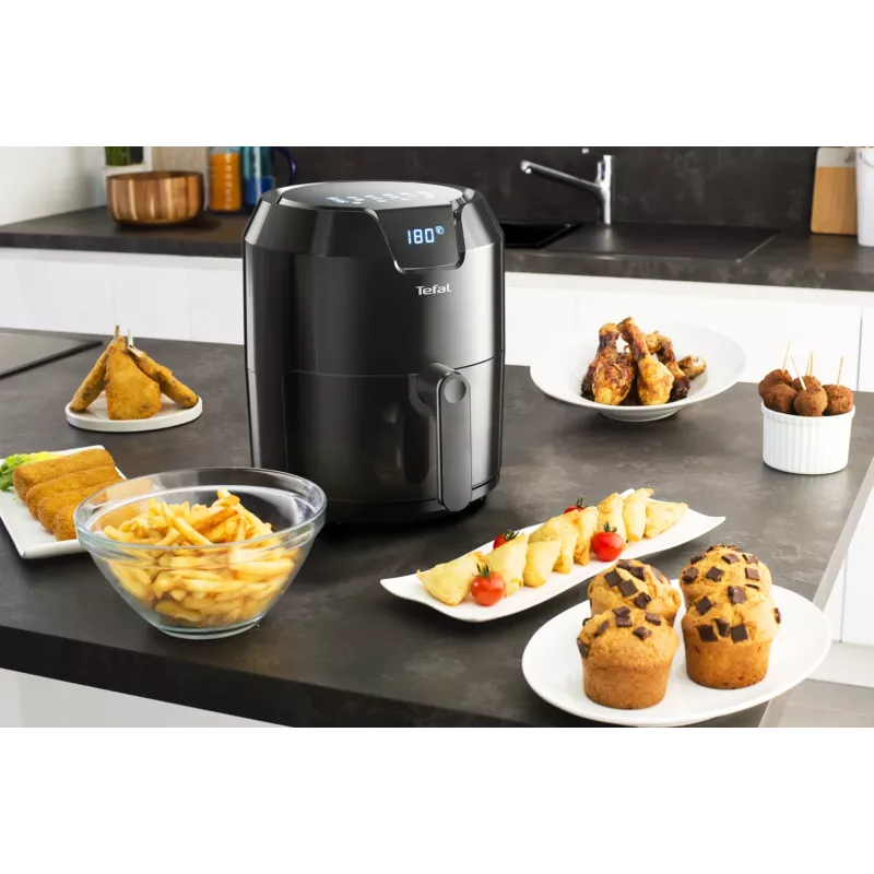 Fritadeira de ar quente Tefal Easy Fry Precision EY4018 Single 4.2 L autónoma 1500 W preta