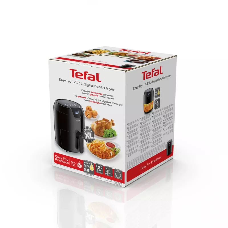 Fritadeira de ar quente Tefal Easy Fry Precision EY4018 Single 4.2 L autónoma 1500 W preta