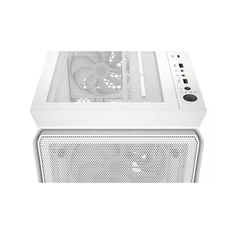 Caixa de PC Midi Tower ENDORFY ARX 500 ARGB branca – vidro temperado, suporta ATX/Micro-ATX/Mini-ITX, 3 ventoinhas frontais de 140 mm + 1 traseira de 140 mm, 1×3,5 polegadas + 6×2,5 polegadas compartimentos