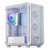 Caixa de PC Midi Tower ENDORFY ARX 500 ARGB branca – vidro temperado, suporta ATX/Micro-ATX/Mini-ITX, 3 ventoinhas frontais de 140 mm + 1 traseira de 140 mm, 1×3,5 polegadas + 6×2,5 polegadas compartimentos