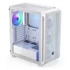 Caixa de PC Midi Tower ENDORFY ARX 500 ARGB branca – vidro temperado, suporta ATX/Micro-ATX/Mini-ITX, 3 ventoinhas frontais de 140 mm + 1 traseira de 140 mm, 1×3,5 polegadas + 6×2,5 polegadas compartimentos