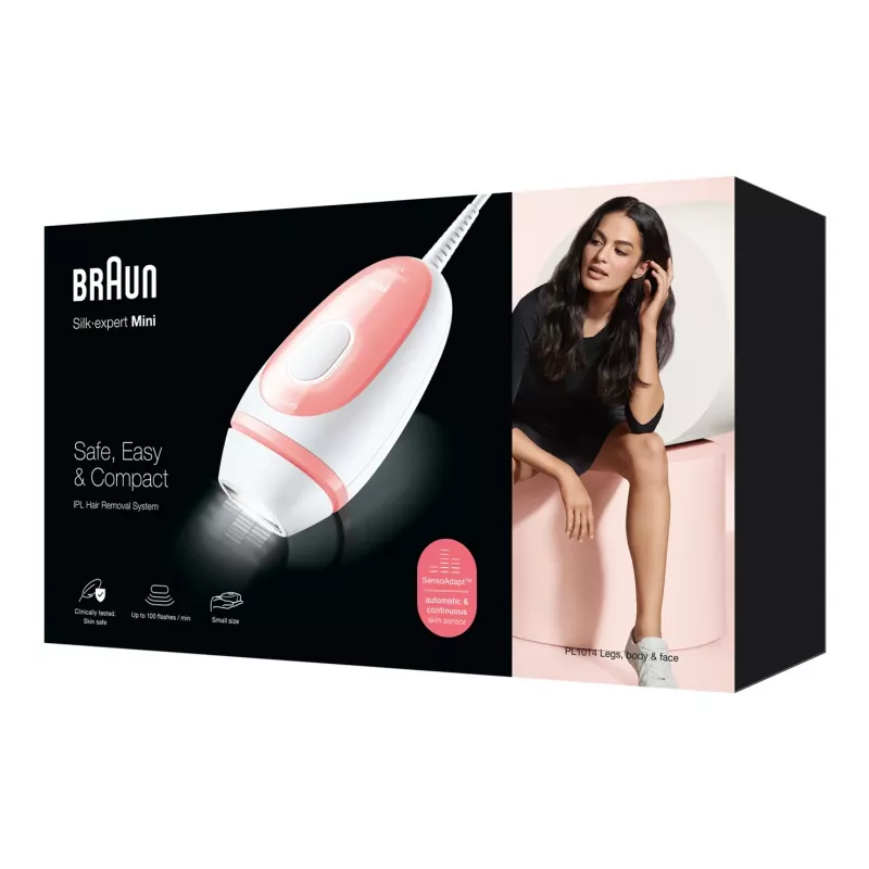 Braun Silk-expert Pro Silk-expert Mini Luz Pulsada Intensa (IPL) rosa, branco