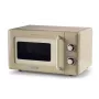 Ariete Vintage Line 3960 Micro-ondas Vintage, 800 W, capacidade 20 L, 3 funções, 5 níveis de cozedura, temporizador, bege
