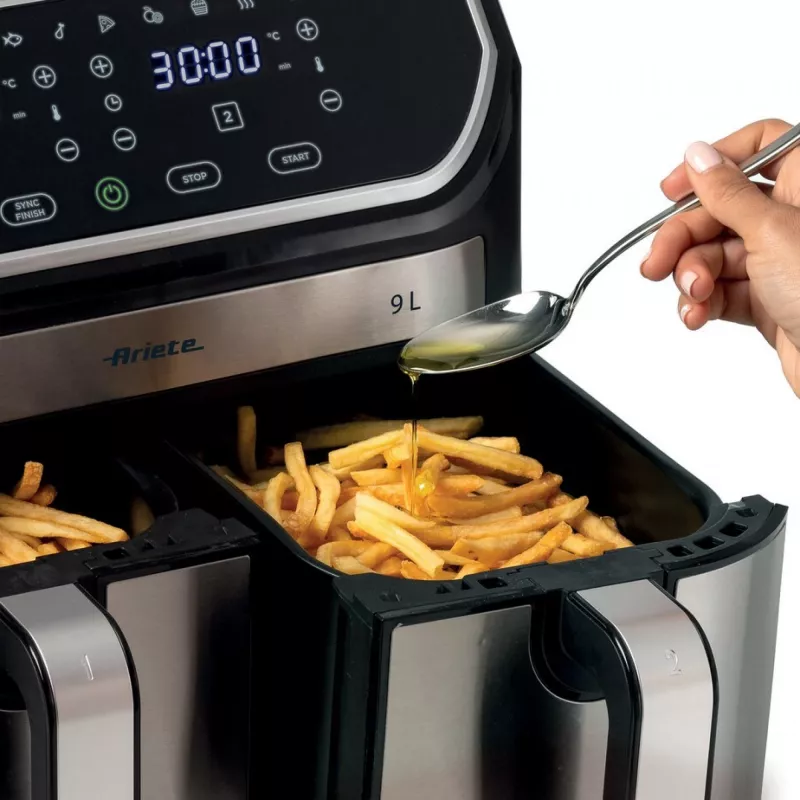 Fritadeira de ar quente Ariete 4625/00 9 L 2100 W preto prateado