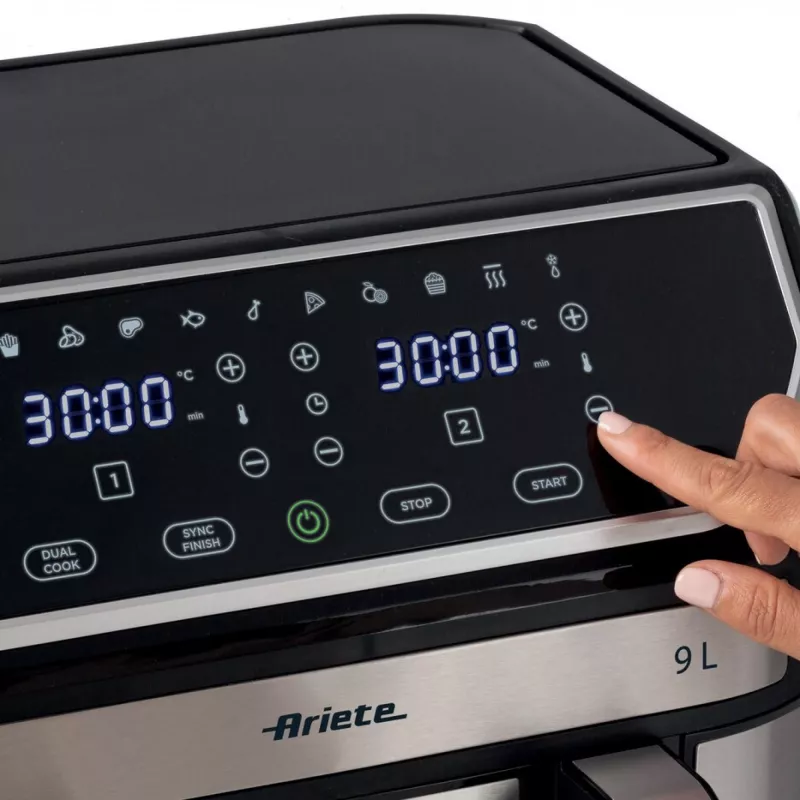 Fritadeira de ar quente Ariete 4625/00 9 L 2100 W preto prateado