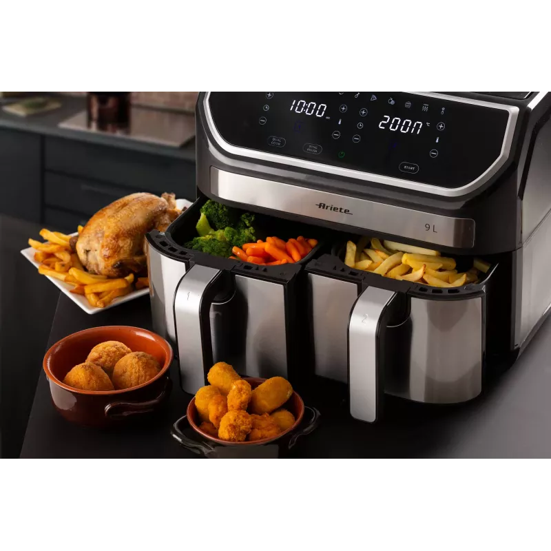 Fritadeira de ar quente Ariete 4625/00 9 L 2100 W preto prateado