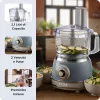 Robot de cozinha ARIETE Vintage Line 1781/05 — 1000 W, taça 2,1 L, botão rotativo, lâminas de aço inoxidável, azul