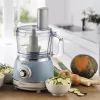 Robot de cozinha ARIETE Vintage Line 1781/05 — 1000 W, taça 2,1 L, botão rotativo, lâminas de aço inoxidável, azul