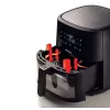 Ariete 4630/00 fritadeira de ar, 9 l, 1500 W, capacidade de carga de 3,6 kg, 7 programas, até 200°C, janela de visualização, preta