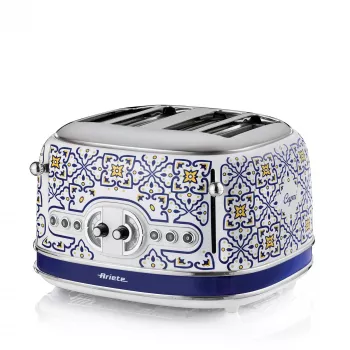 Torradeira ARIETE Capri 4 fatias, 1630 W, branco/multicolor