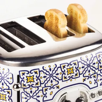 Torradeira ARIETE Capri 4 fatias, 1630 W, branco/multicolor