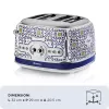 Torradeira ARIETE Capri 4 fatias, 1630 W, branco/multicolor