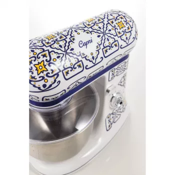 Robot de cozinha Ariete 1588 Capri, batedeira planetária, 7 velocidades, 2400 Watt, 5,5 litros, taça de aço inoxidável