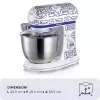Robot de cozinha Ariete 1588 Capri, batedeira planetária, 7 velocidades, 2400 Watt, 5,5 litros, taça de aço inoxidável