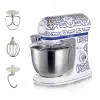 Robot de cozinha Ariete 1588 Capri, batedeira planetária, 7 velocidades, 2400 Watt, 5,5 litros, taça de aço inoxidável