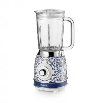 Ariete 583 Capri Misturadora com jarro de vidro de 1,5 litros, 4 lâminas de aço inoxidável, 4 velocidades + função pulsar, 1000 Watt