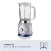 Ariete 583 Capri Misturadora com jarro de vidro de 1,5 litros, 4 lâminas de aço inoxidável, 4 velocidades + função pulsar, 1000 Watt