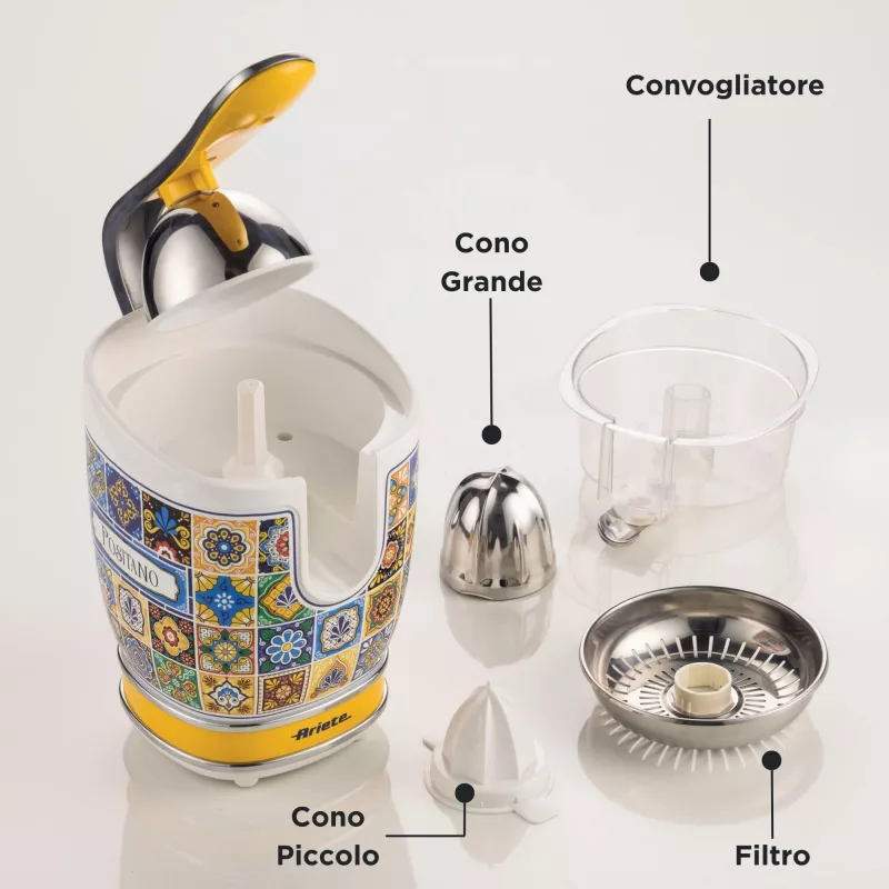Espremedor elétrico Ariete 0413/0P 0,6L 85W multicolor amarelo
