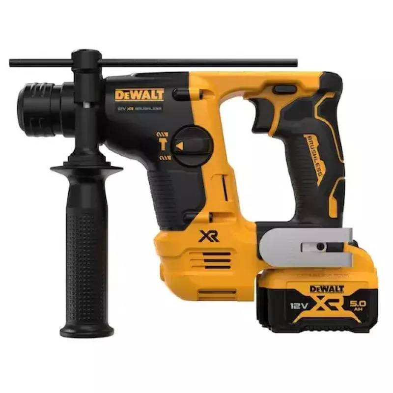 DeWalt DCH072P2-QW martelo perfurador SDS-plus a bateria 12 V, 2 x 5,0 Ah