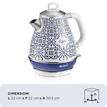 Chaleira elétrica Ariete 2869/0C 1,7 L 2200 W azul multicolor
