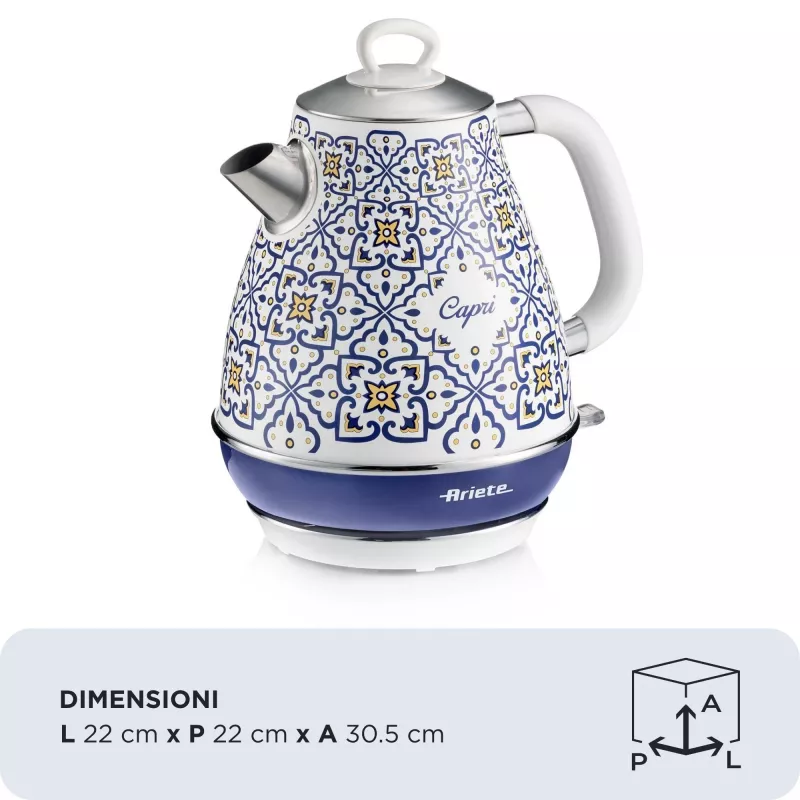 Chaleira elétrica Ariete 2869/0C 1,7 L 2200 W azul multicolor
