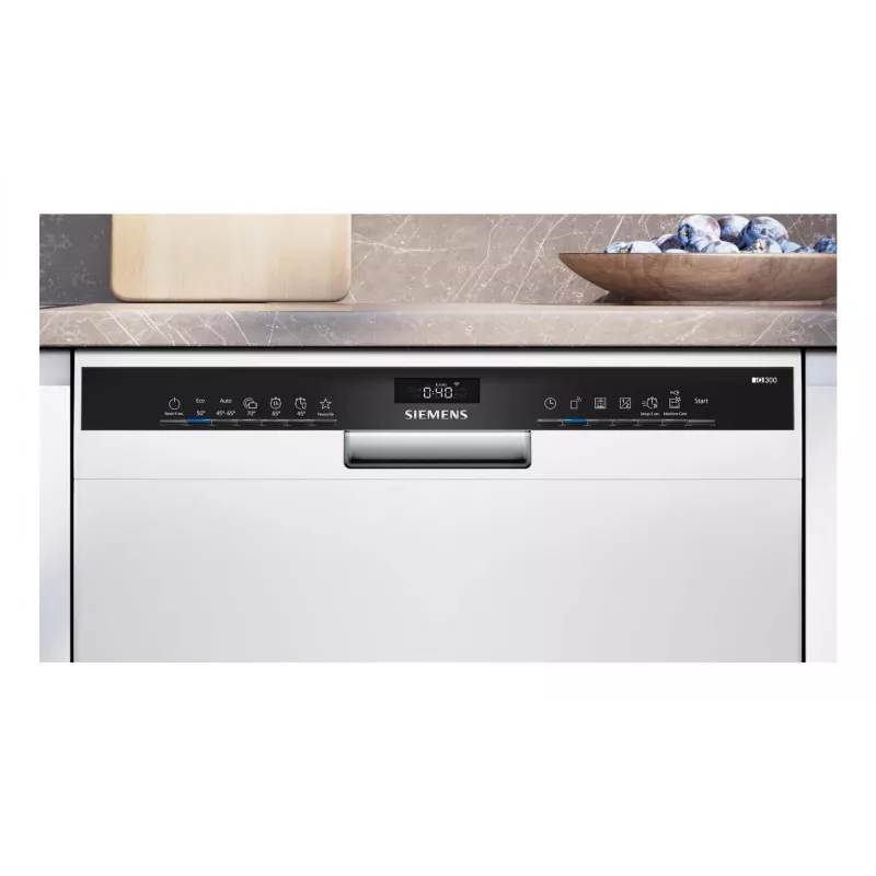 Máquina de lavar loiça encastrável Siemens SN43HW03TE, 13 conjuntos de louça, 60 cm, branco, 46 dB, Home Connect